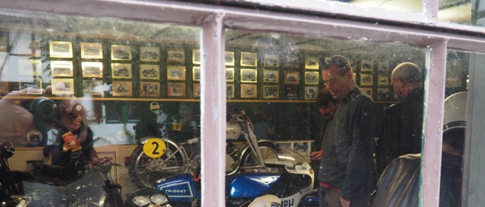 Motorcycle tours in Germany visit to private vincent museum